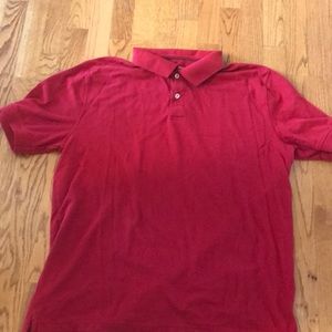 Red saddlebred polo shirt